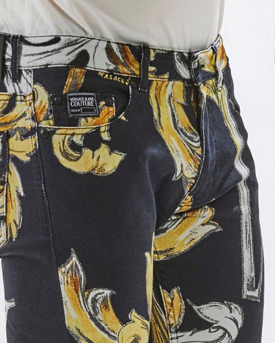 25SS 베르사체 데님 팬츠 78GAB5S0 ES138SS0 G89 black gold MULTICOLOR - VERSACE