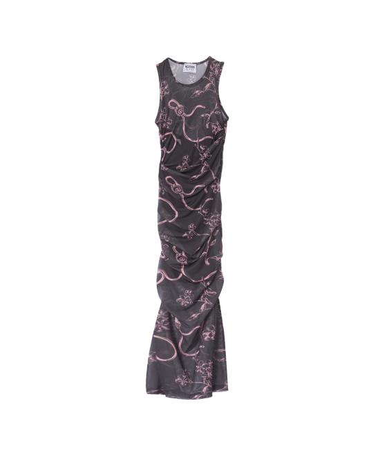 25SS 모스키노 롱 원피스 251K10469 3240 1555 NERO MULTI