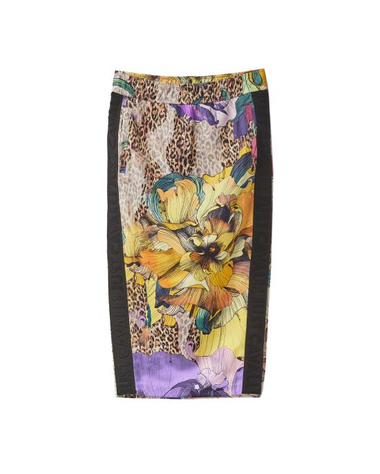 25SS 저스트까발리 미디 스커트 78PAEE06 CF120 MS3 MULTICOLOR