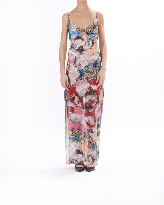 25SS 저스트까발리 롱 원피스 78PAO958 NS594 MS3 MULTICOLOR - JUST CAVALLI