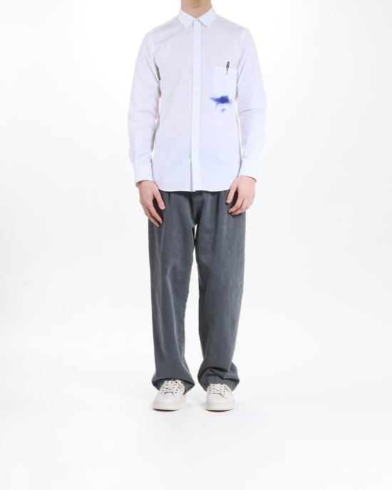 25SS 모스키노 긴팔 셔츠 0239 0235 1001 BIANCO - MOSCHINO