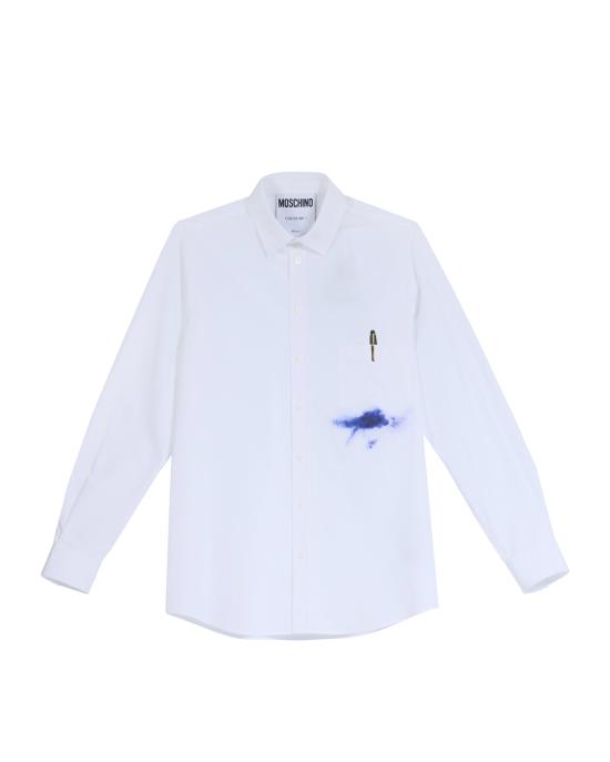 25SS 모스키노 긴팔 셔츠 0239 0235 1001 BIANCO