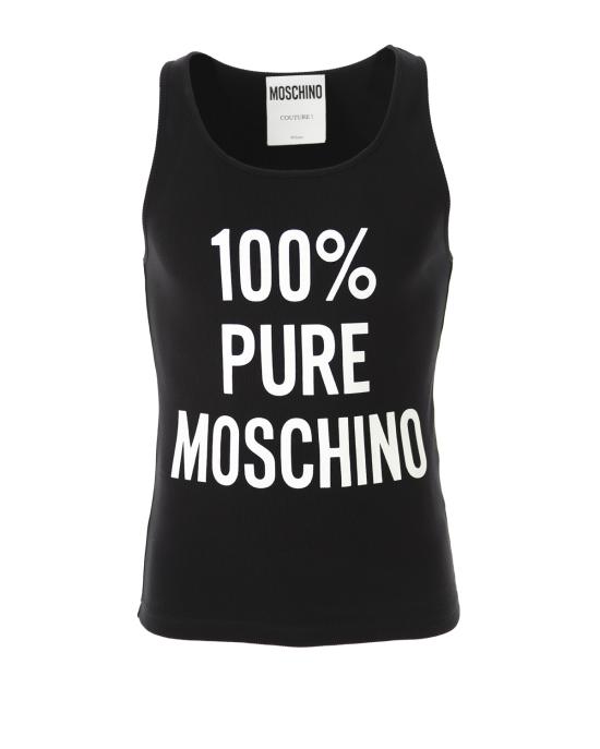  모스키노 민소매 티셔츠 8901 0230 1555 NERO