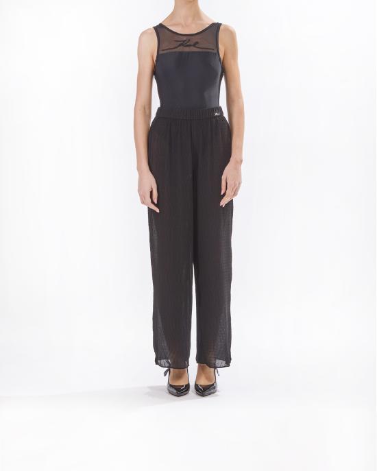 26SS 칼라거펠트 스트레이트 팬츠 KHA2W46008 999 NERO - KARL LAGERFELD