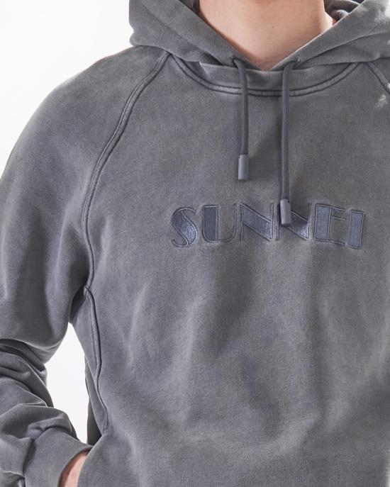 25FW 써네이 후드 티셔츠 RTWXJER031 008D antracite GRIGIO - SUNNEI