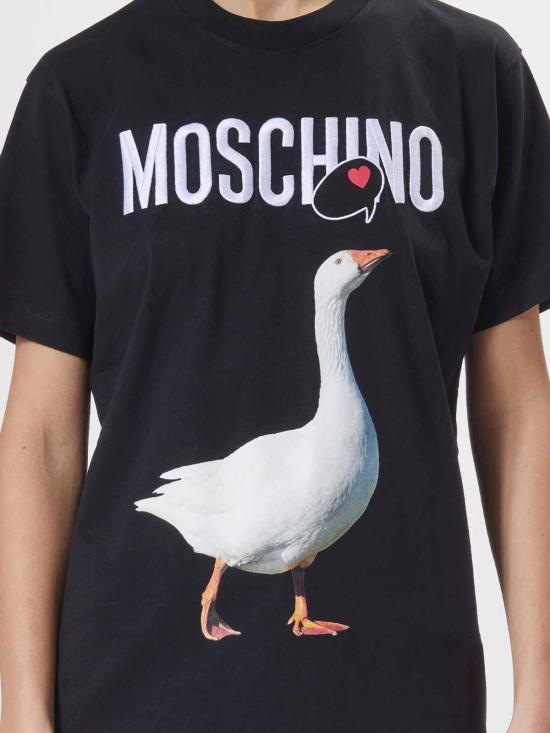 25FW 모스키노 반팔 티셔츠 0715 0541 1555 NERO - MOSCHINO