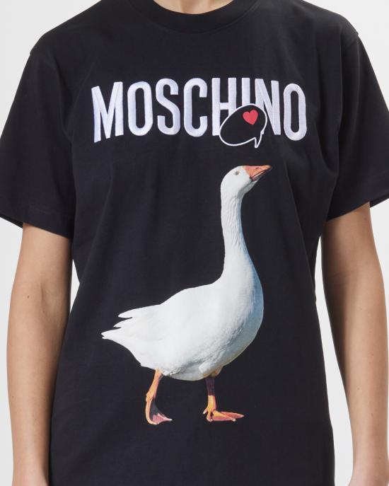 25FW 모스키노 반팔 티셔츠 0715 0541 1555 NERO - MOSCHINO