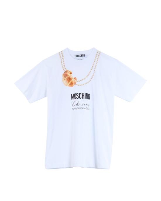 25SS 모스키노 반팔 티셔츠 0707 0241 1001 BIANCO