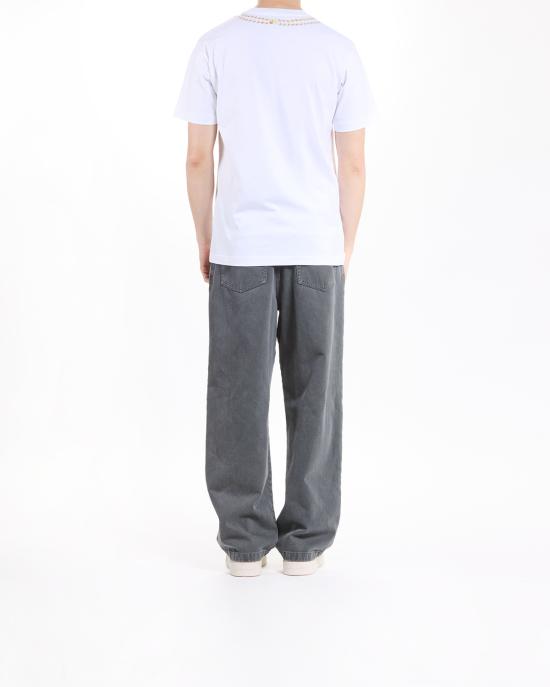 25SS 모스키노 반팔 티셔츠 0707 0241 1001 BIANCO - MOSCHINO