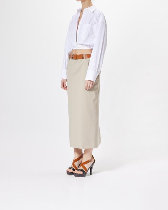 25SS 모스키노 롱 스커트 0104 0517 0081 BEIGE - MOSCHINO