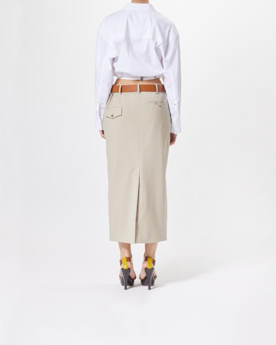 25SS 모스키노 롱 스커트 0104 0517 0081 BEIGE - MOSCHINO