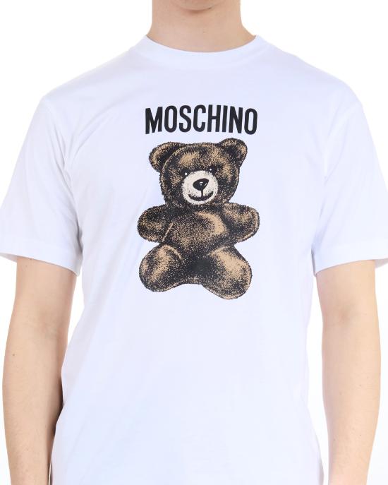25SS 모스키노 반팔 티셔츠 0710 0241 1001 BIANCO - MOSCHINO