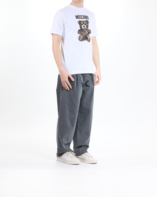 25SS 모스키노 반팔 티셔츠 0710 0241 1001 BIANCO - MOSCHINO