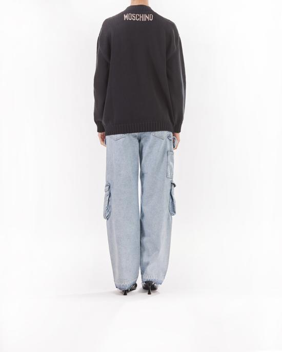 25SS 모스키노 긴팔 티셔츠 251D 0924 0406 3555 NERO MULTI - MOSCHINO