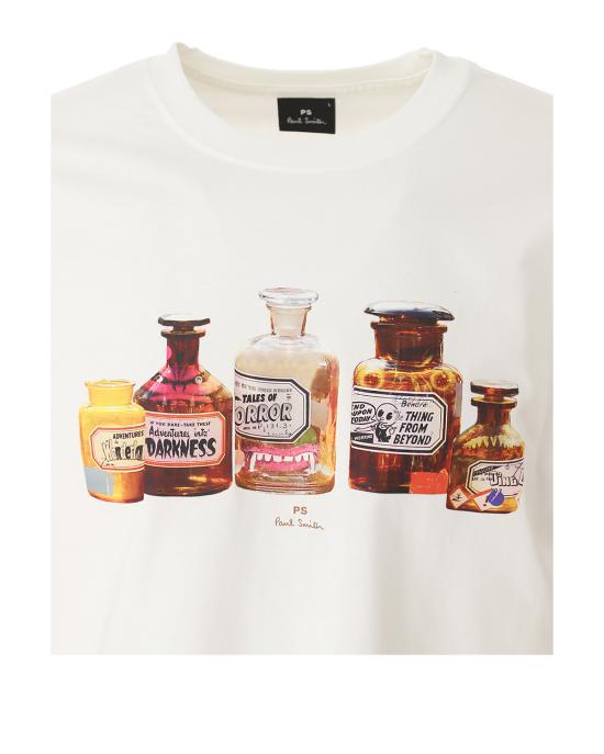  PS 바이 폴스미스 반팔 티셔츠 M2R 011R MP4442 BIANCO - PS BY PAUL SMITH