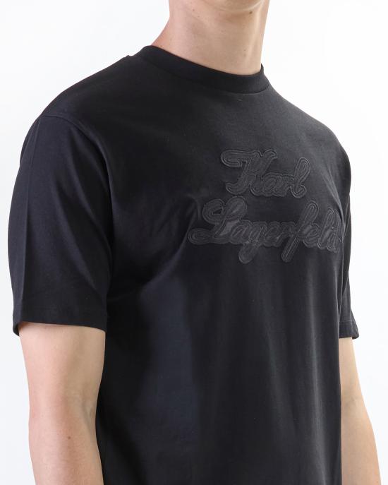 25SS 칼라거펠트 반팔 티셔츠 KM755133 552225 990 black NERO - KARL LAGERFELD