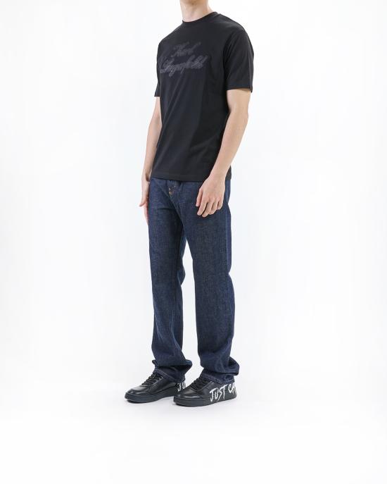 25SS 칼라거펠트 반팔 티셔츠 KM755133 552225 990 black NERO - KARL LAGERFELD