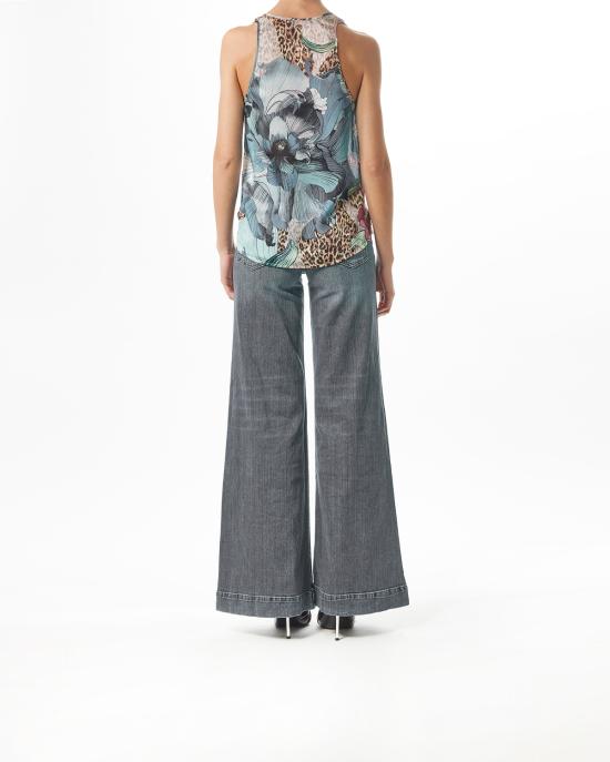 25SS 저스트까발리 민소매 티셔츠 78PAH640 NS594 MS3 MULTICOLOR - JUST CAVALLI