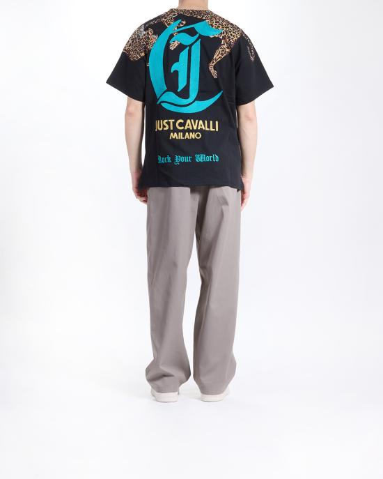 25SS 저스트까발리 반팔 티셔츠 78OAHA10 CJ718 899 black NERO MULTI - JUST CAVALLI