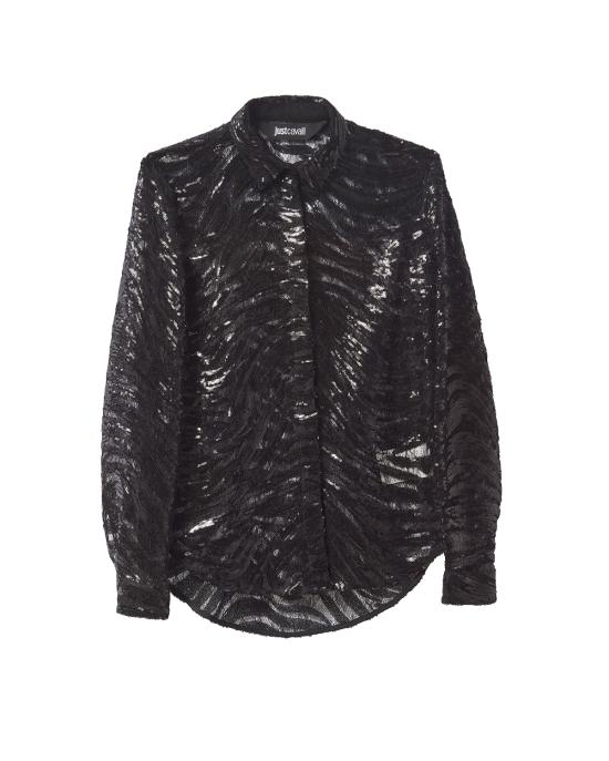 25SS 저스트까발리 셔츠 78PAL2A2 J0222 899 black NERO