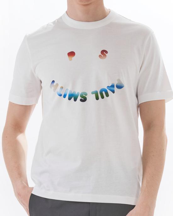 25FW PS 바이 폴스미스 반팔 티셔츠 M2R 220X PP5016 02 BIANCO - PS BY PAUL SMITH