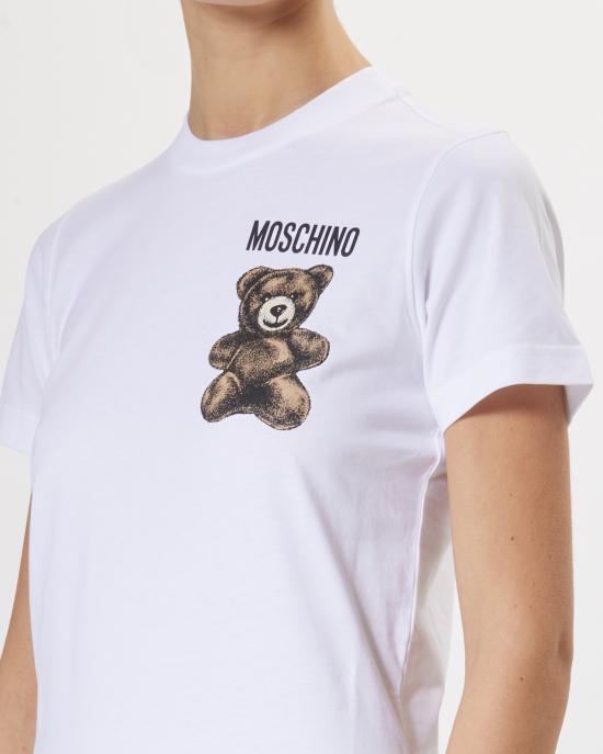 25SS 모스키노 반팔 티셔츠 0708 0541 1001 BIANCO - MOSCHINO