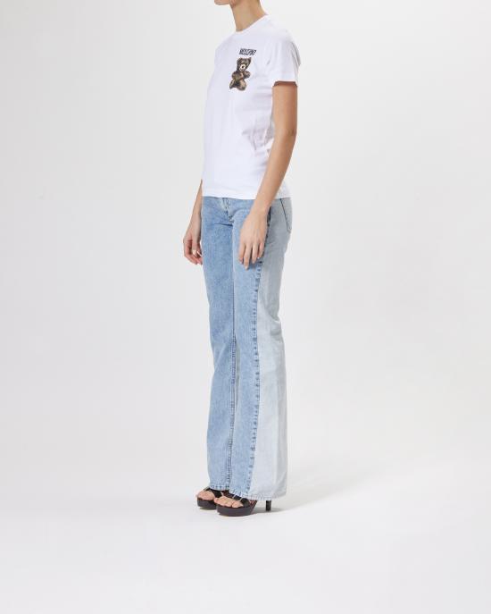 25SS 모스키노 반팔 티셔츠 0708 0541 1001 BIANCO - MOSCHINO