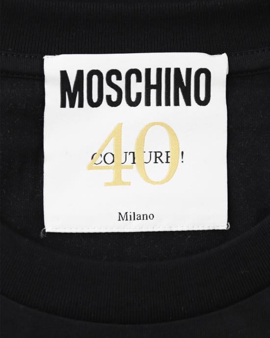  모스키노 반팔 티셔츠 0709 0441 1555 NERO - MOSCHINO
