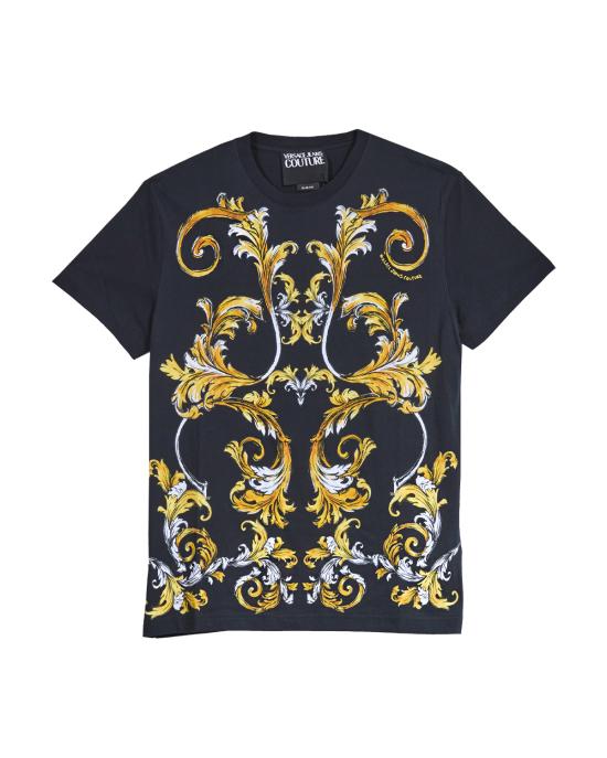 25SS 베르사체 반팔 티셔츠 78GAH6SB JS461 G89 NERO MULTI