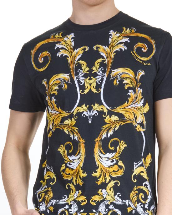 25SS 베르사체 반팔 티셔츠 78GAH6SB JS461 G89 NERO MULTI - VERSACE