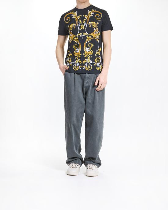 25SS 베르사체 반팔 티셔츠 78GAH6SB JS461 G89 NERO MULTI - VERSACE