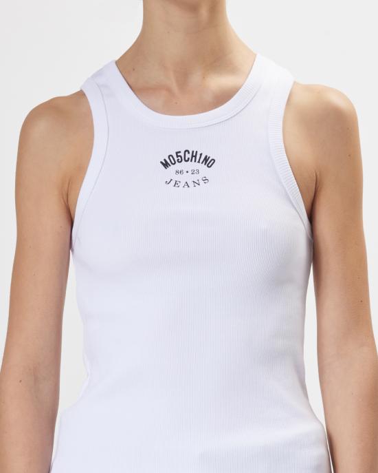 25SS 모스키노 민소매 티셔츠 0805 3731 1001 BIANCO - MOSCHINO