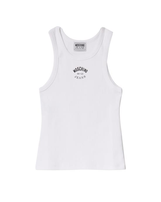 25SS 모스키노 민소매 티셔츠 0805 3731 1001 BIANCO