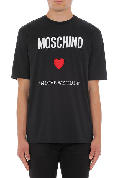  모스키노 반팔 티셔츠 0714 0241 1555 NERO - MOSCHINO