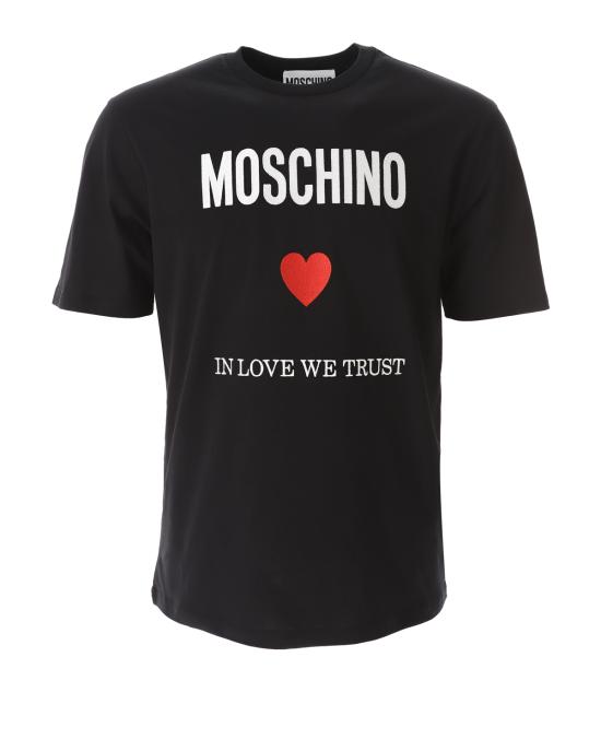  모스키노 반팔 티셔츠 0714 0241 1555 NERO