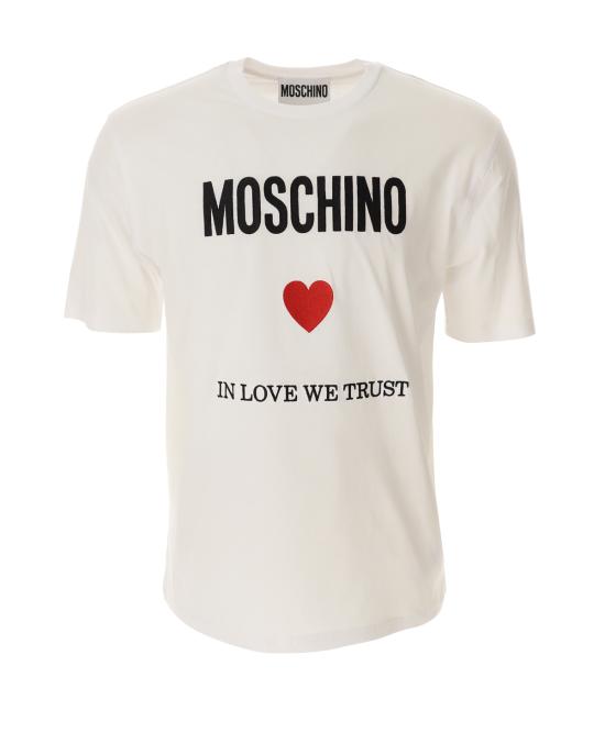  모스키노 반팔 티셔츠 0714 0241 1001 BIANCO