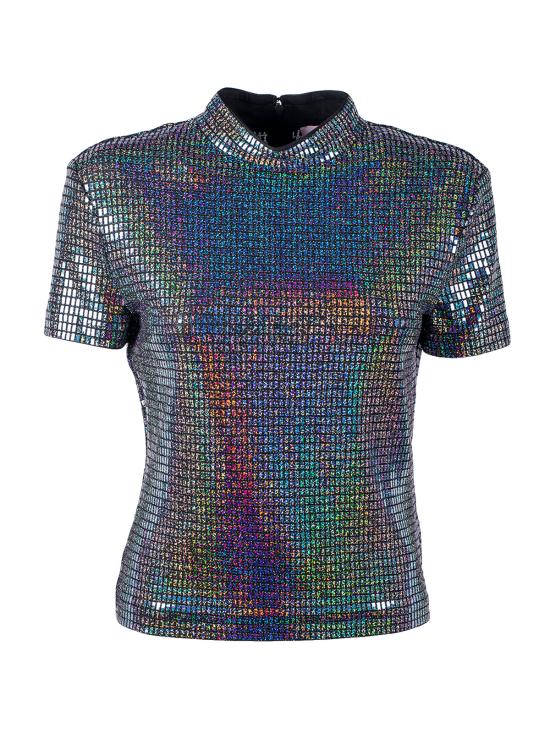  키아라 페라그니 반팔 티셔츠 73CBH601 J0038 899 black ARGENTO