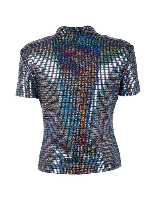  키아라 페라그니 반팔 티셔츠 73CBH601 J0038 899 black ARGENTO - CHIARA FERRAGNI