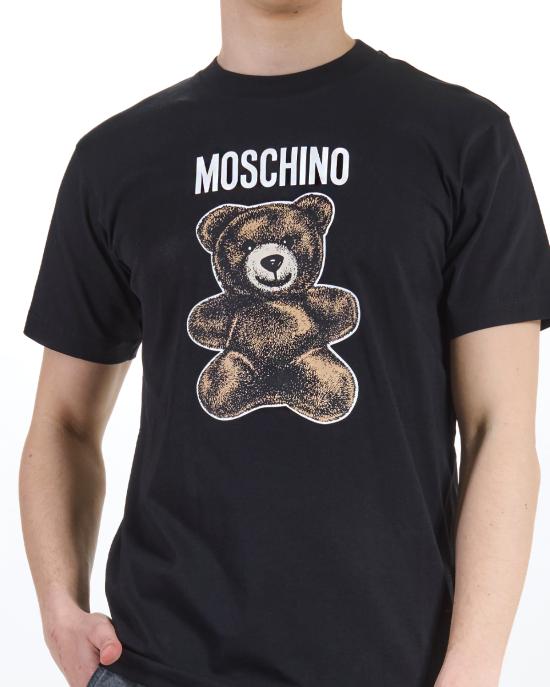  모스키노 반팔 티셔츠 0710 0241 1555 NERO - MOSCHINO