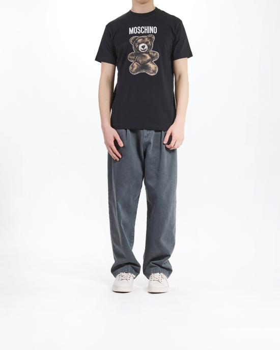 25SS 모스키노 반팔 티셔츠 0710 0241 1555 NERO - MOSCHINO