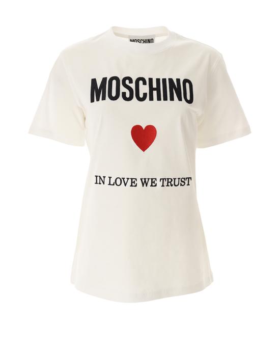  모스키노 반팔 티셔츠 0703 0541 2001 BIANCO