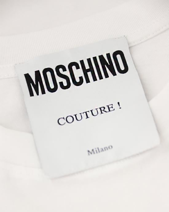  모스키노 반팔 티셔츠 0703 0541 2001 BIANCO - MOSCHINO