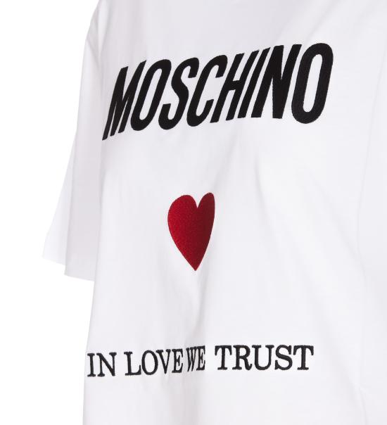  모스키노 반팔 티셔츠 0703 0541 2001 BIANCO - MOSCHINO