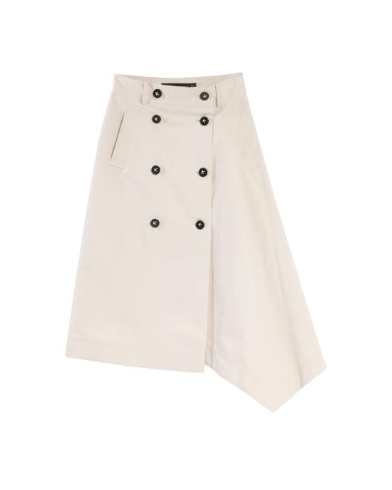 25SS 칼라거펠트 미디 스커트 A2W12007 252 cement CEMENTO
