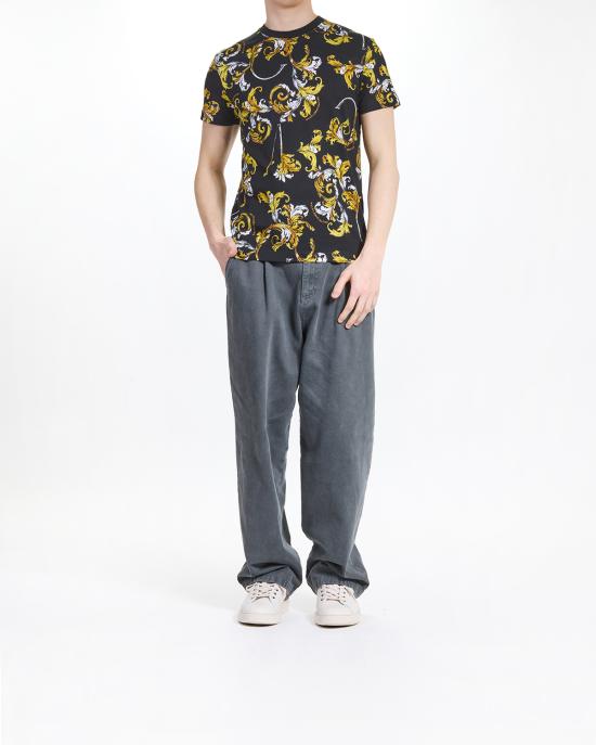 25SS 베르사체 반팔 티셔츠 78GAH6S0 JS458 G89 NERO MULTI - VERSACE