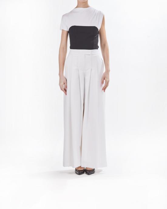 25SS 칼라거펠트 팔라초 팬츠 A2W10106 461 Pristine BIANCO - KARL LAGERFELD