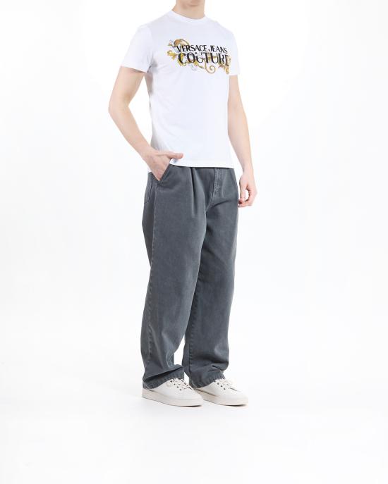 25SS 베르사체 반팔 티셔츠 78GAHC05 CJ01C G03 BIANCO MULTI - VERSACE