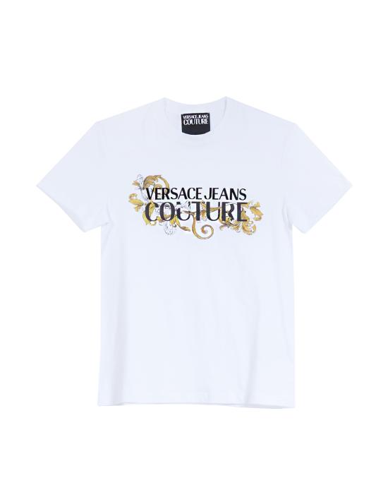 25SS 베르사체 반팔 티셔츠 78GAHC05 CJ01C G03 BIANCO MULTI