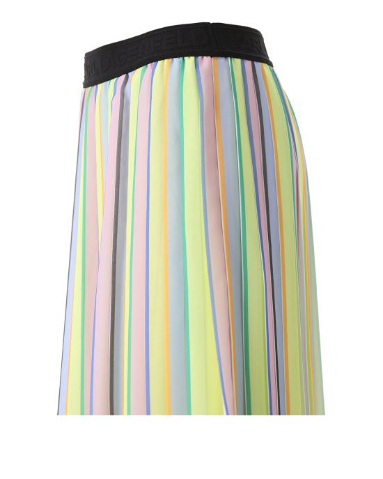  칼라거펠트 미디 스커트 241W1202 RS4 pastel multistripe MULTICOLOR - KARL LAGERFELD