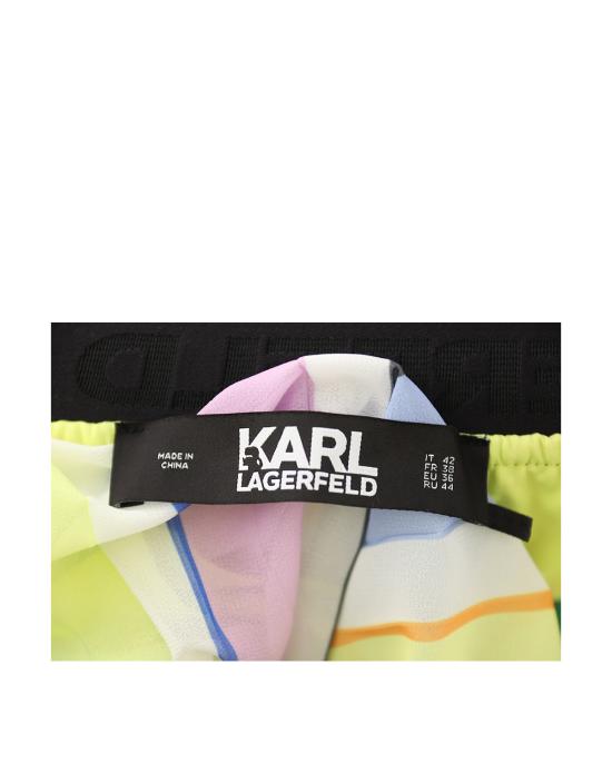  칼라거펠트 미디 스커트 241W1202 RS4 pastel multistripe MULTICOLOR - KARL LAGERFELD